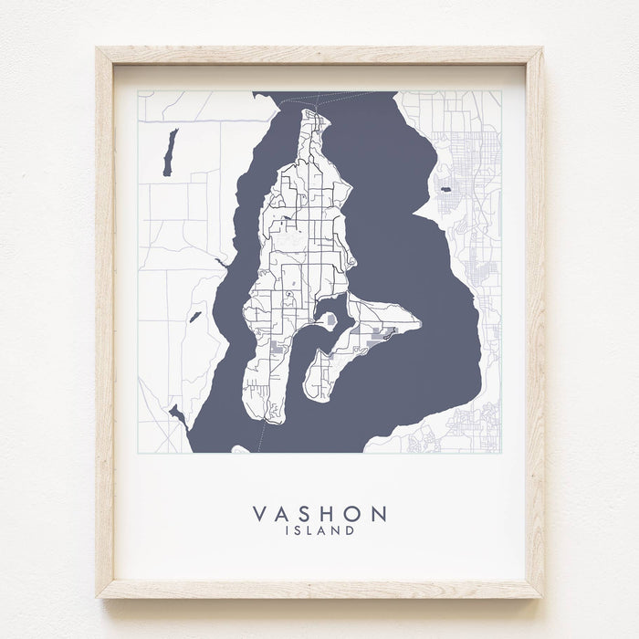 Oconomowoc "Blueprint" Map- 11x14