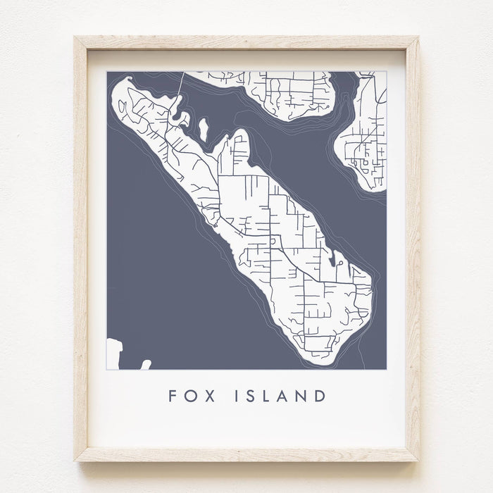 Oconomowoc "Blueprint" Map- 16x20