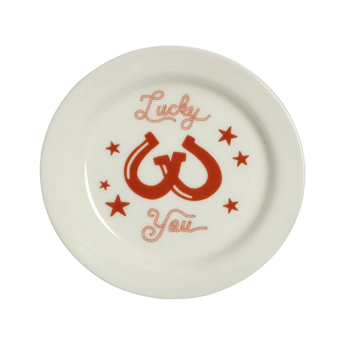 LUCKY YOU PLATE- 4.25"
