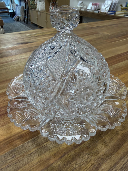 Vintage 1910 Imperial Glass "La Rochelle" Butter/Cheese Dish