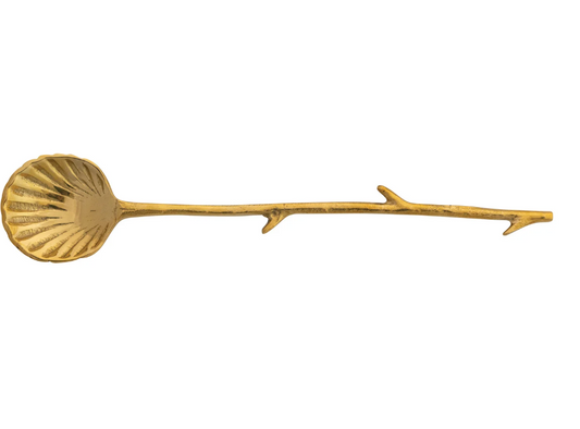 Brass Shell Shaped Spoon Handle