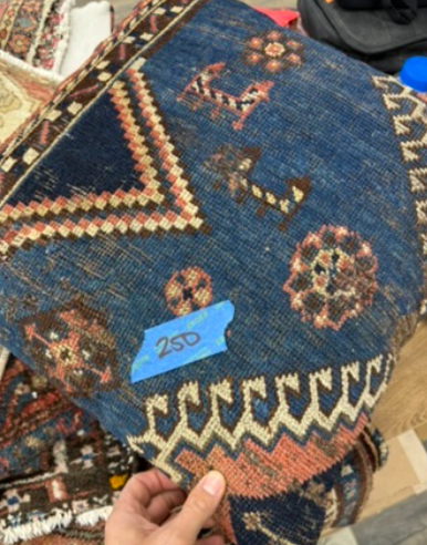 1930 Antique Persian Afshar Pillow