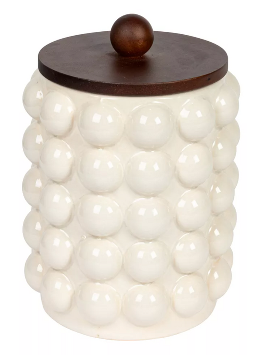 Round Stoneware Canister