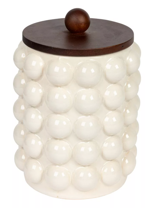 Round Stoneware Canister