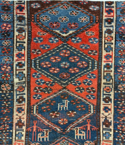 The Loom House Antique Kurdish Nautical Runner 1930-40