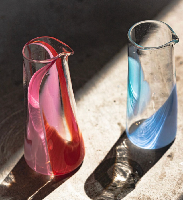 Bow Glassworks - Pool Boy Blue Pitcher