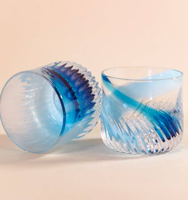 Speak EZ Rocks Glass- Blueberry