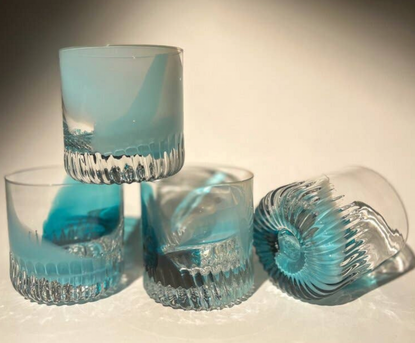 Speak EZ Rocks Glass- Blueberry