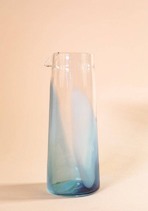 Bow Glassworks - Pool Boy Blue Pitcher