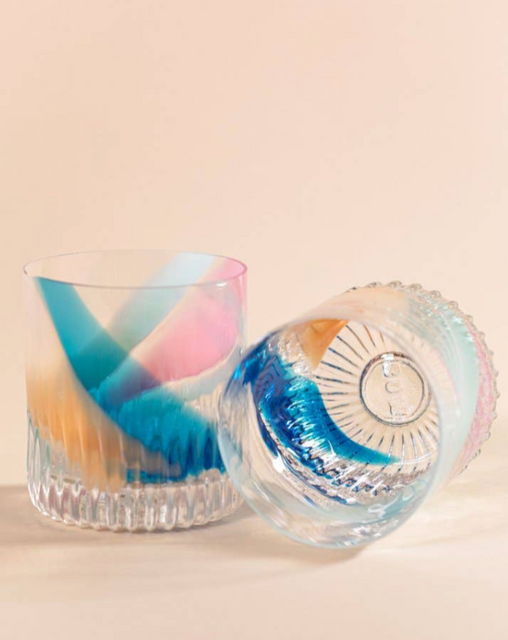 Speak EZ Rocks Glass- Primavera Mint Base