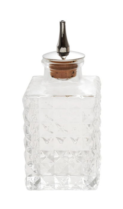 2 oz. Pressed Glass Bitters Bottle
