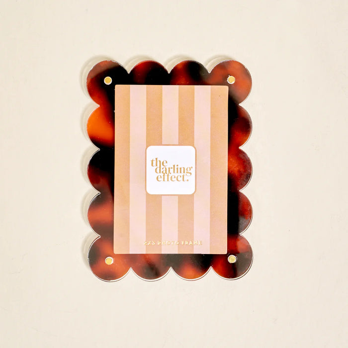 Mini Acrylic Picture Frame Magnet- Tortoise
