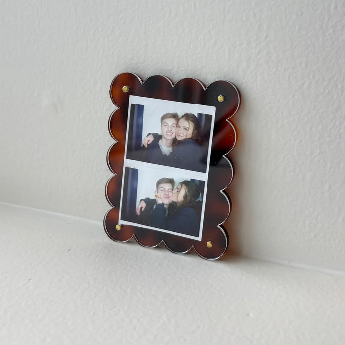 Mini Acrylic Picture Frame Magnet- Tortoise