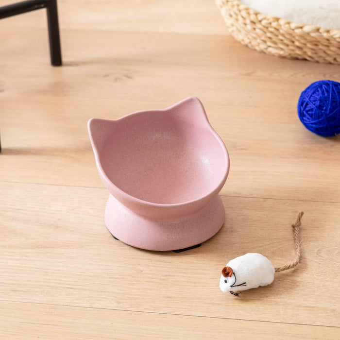 Archie Bamboo Tilt Cat Bowl