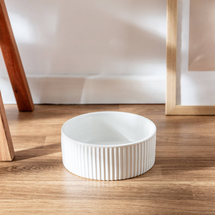 Ribbed Pet Bowl Collection