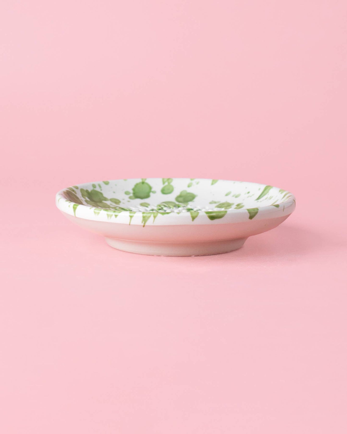 Ceramic Garlic Grater Plate - Moss