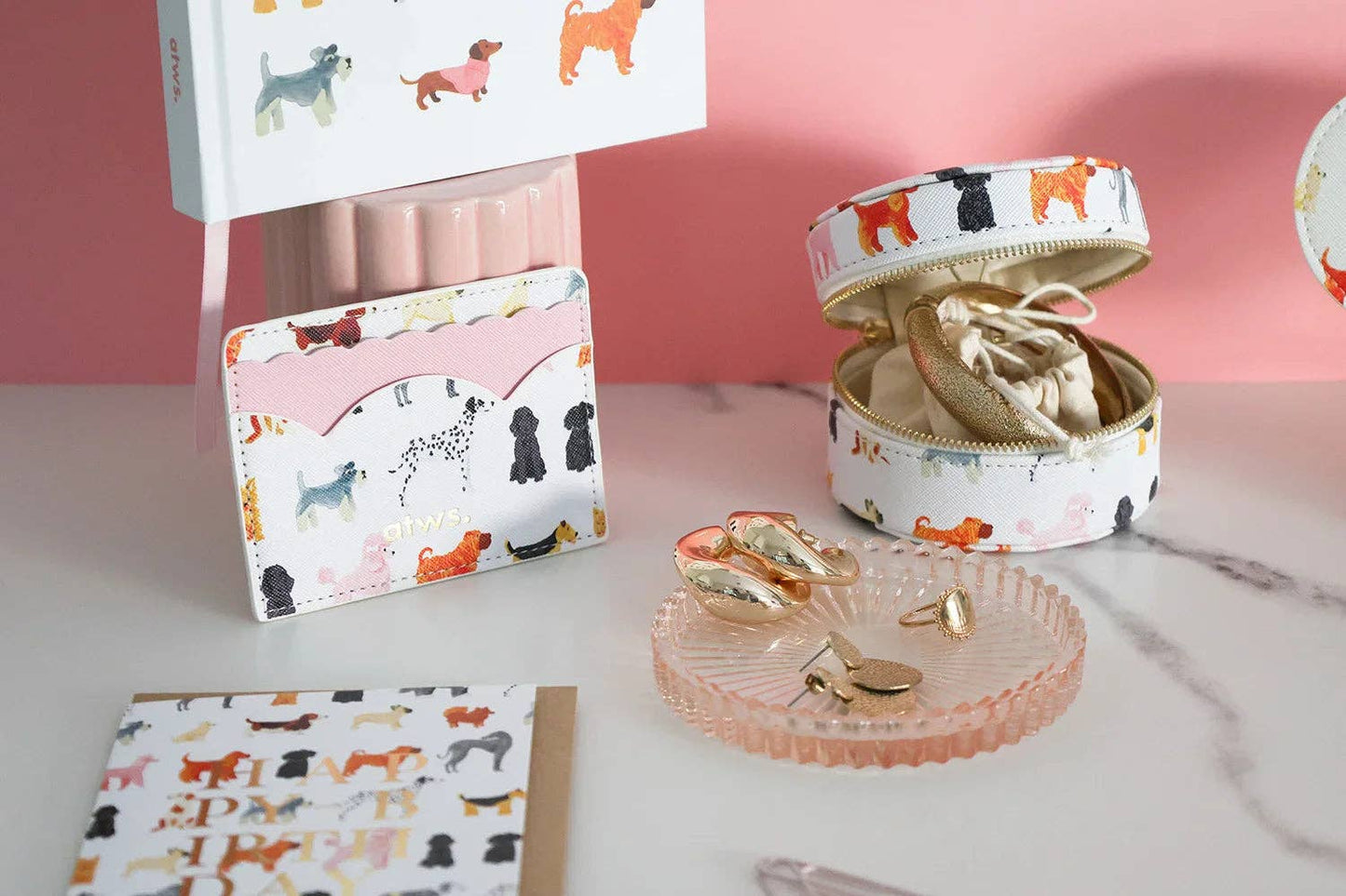Birthday dogs pattern - Greeting card