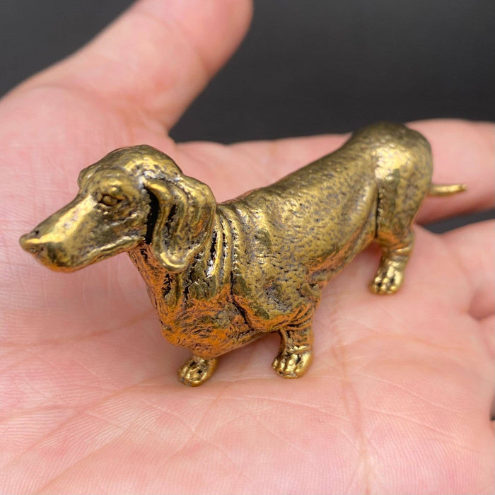 Brass Dachshund Dog
