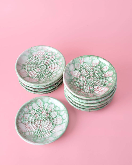 Pottery Garlic Grater Plate  - OLIMPIA