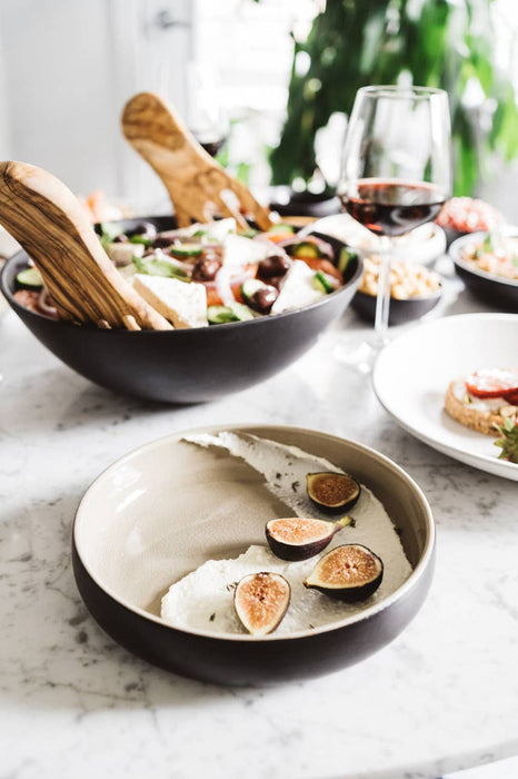 Handmade Stoneware Pasta/Salad Plate