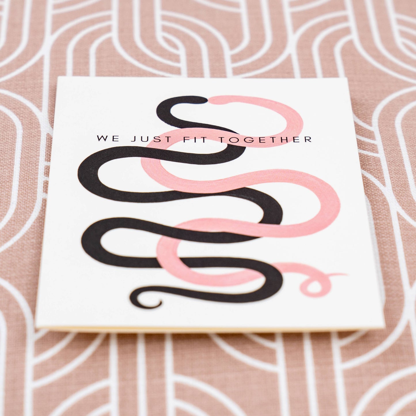 We Just Fit Together Greeting Card by Girl w/ Knife