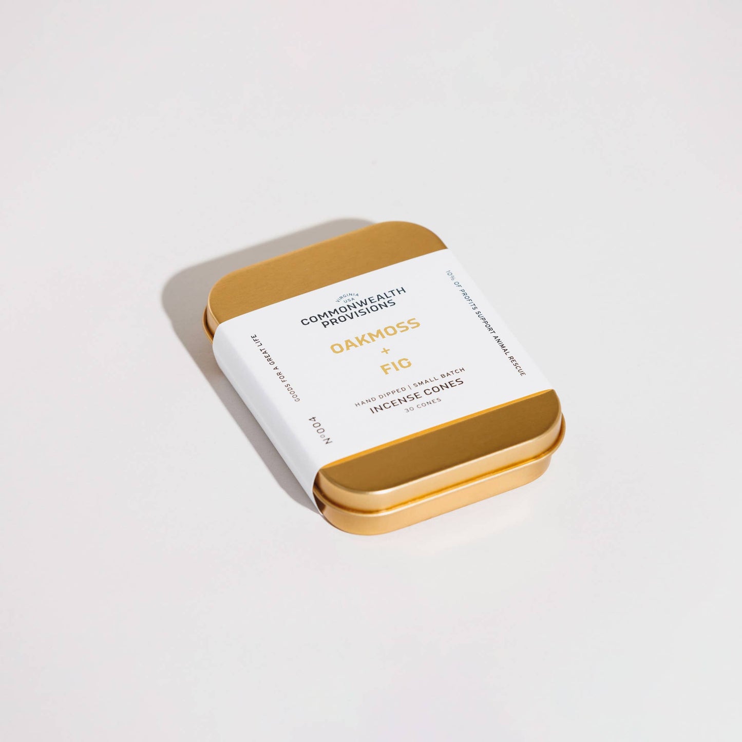 Oakmoss + Fig Incense Cones, Tin of 30