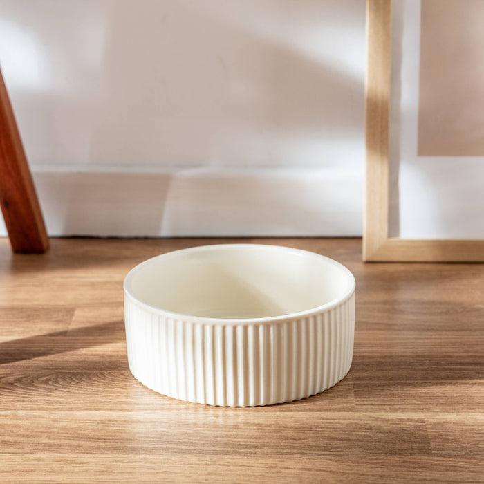 Ribbed Pet Bowl Collection