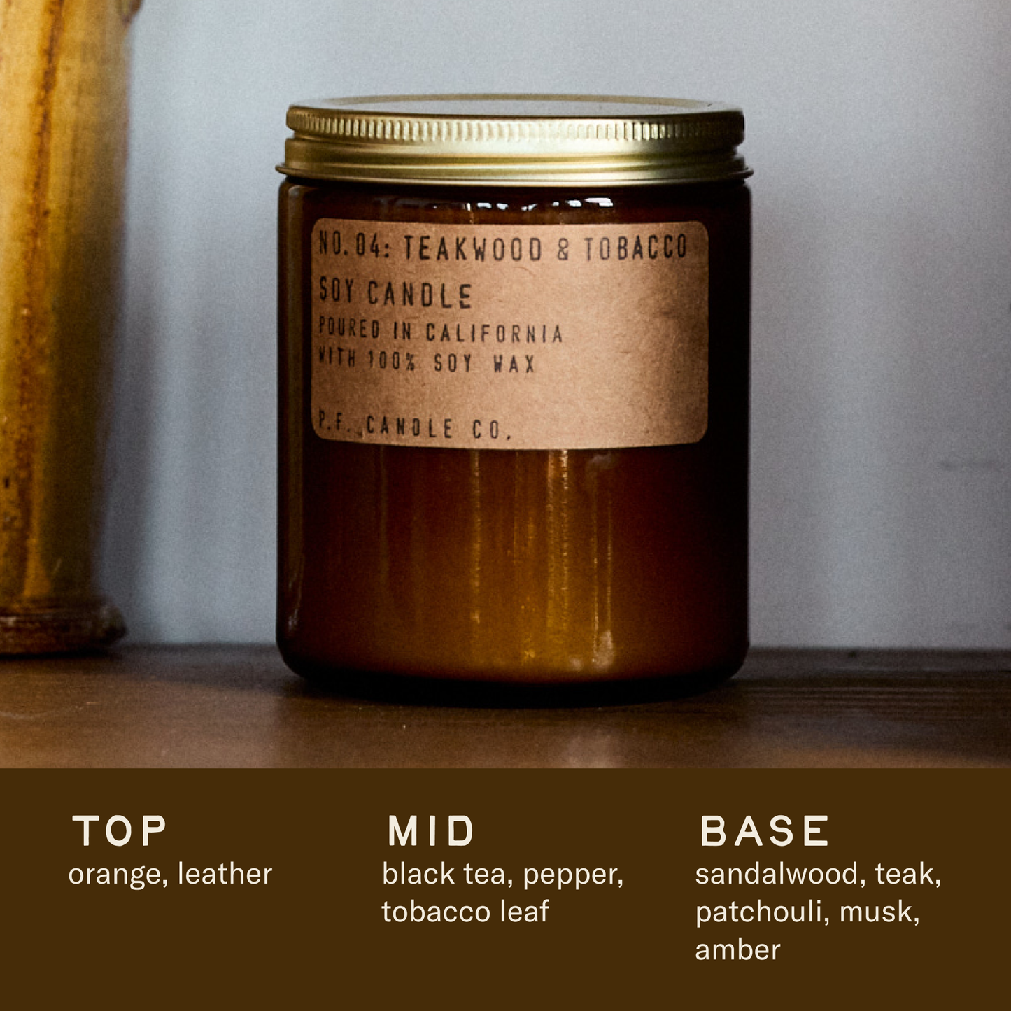 Teakwood & Tobacco Soy Candle