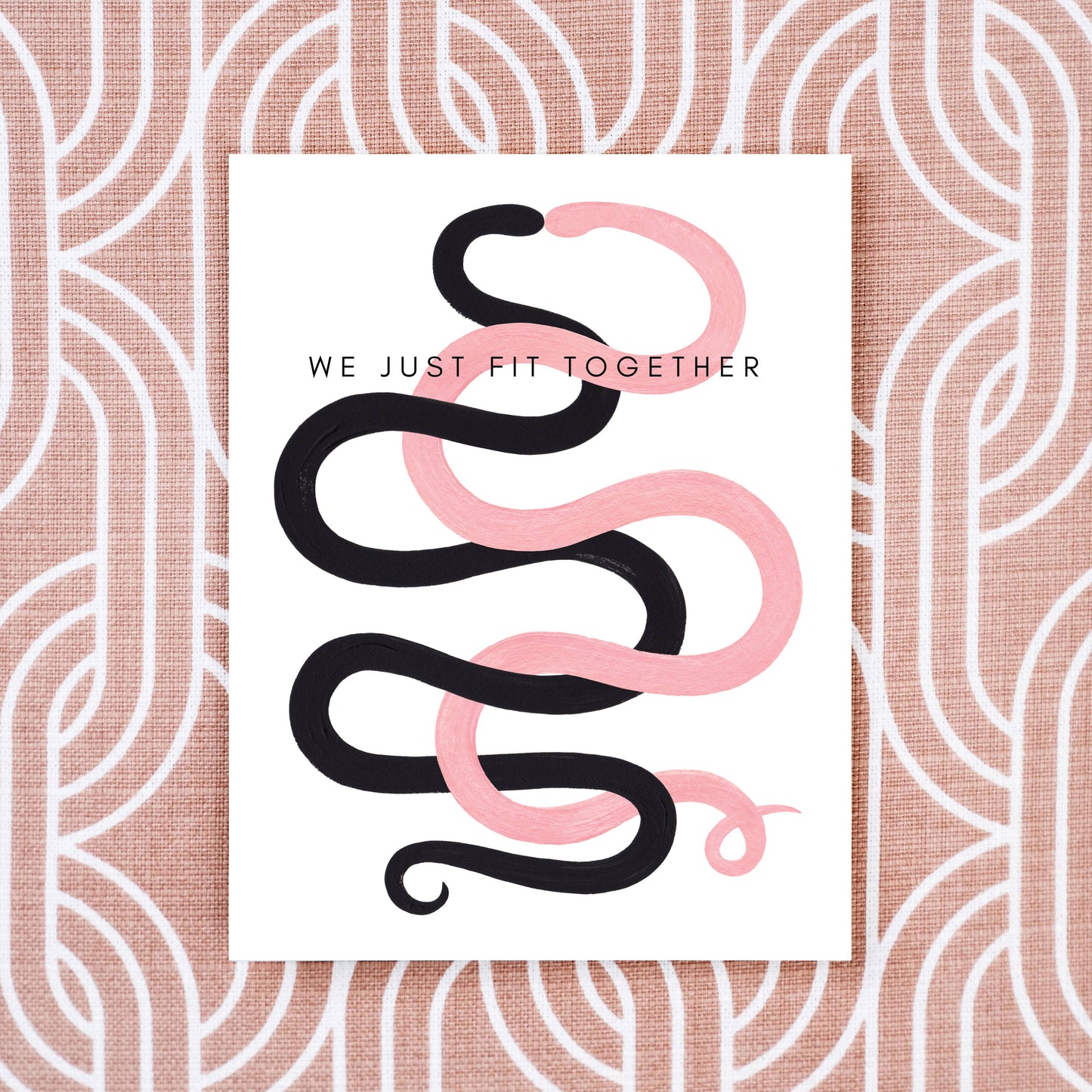 We Just Fit Together Greeting Card by Girl w/ Knife