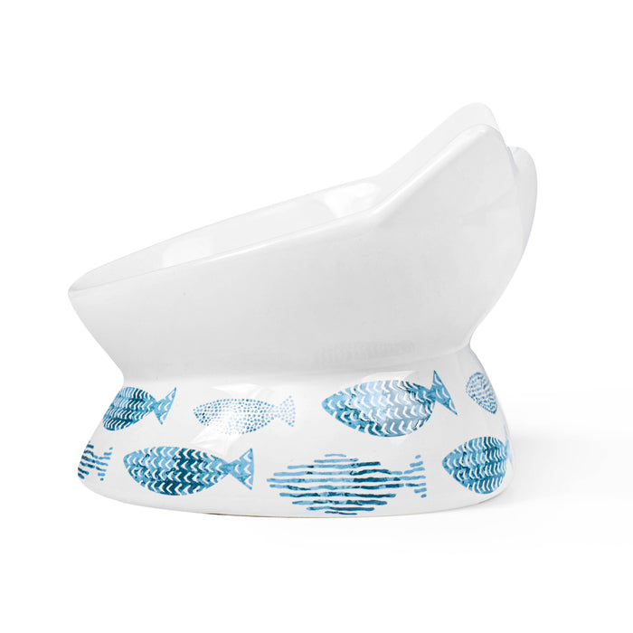 Oscar Tilt Cat Dish: Black