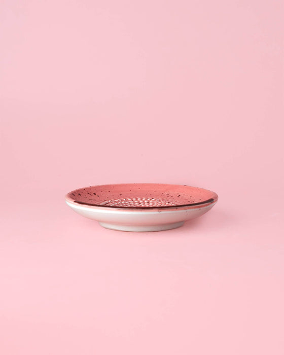 Pink Chocolate Garlic Grater Plate- Small