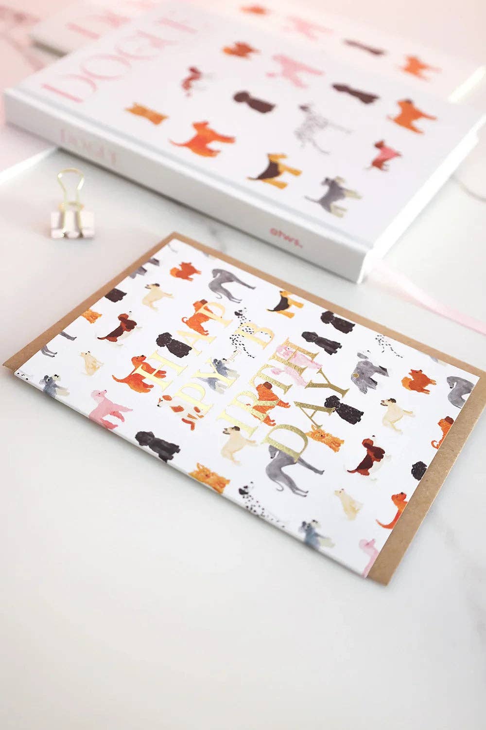Birthday dogs pattern - Greeting card