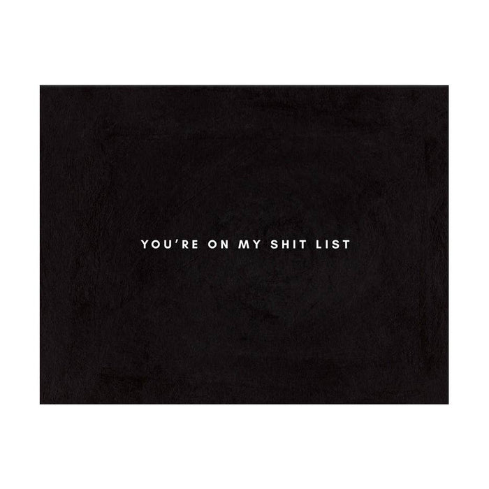 My Shit List Greeting Card by Girl w/ Knife