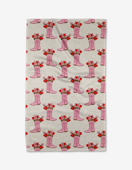 Geometry - Cowgirl Boots Tea Towel