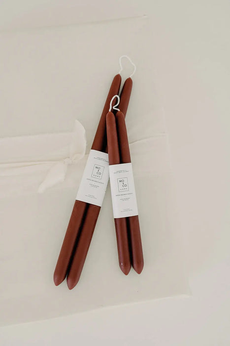 100% Beeswax Dipped Taper Candles | All Natural, Handmade