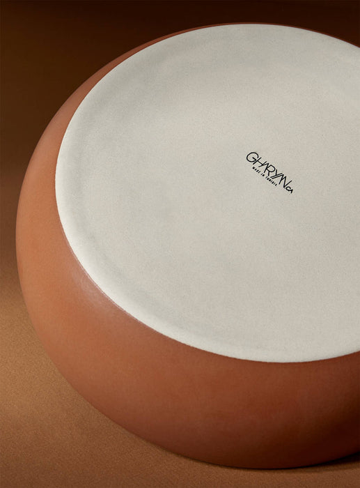 Stoneware Shallow Serving Bowl