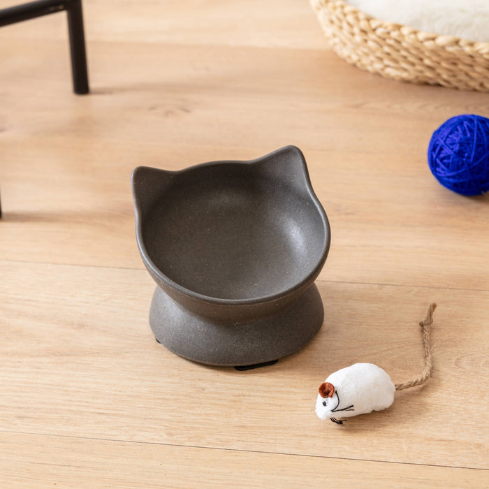 Archie Bamboo Tilt Cat Bowl