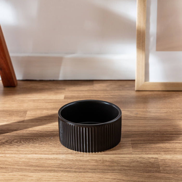 Ribbed Pet Bowl Collection