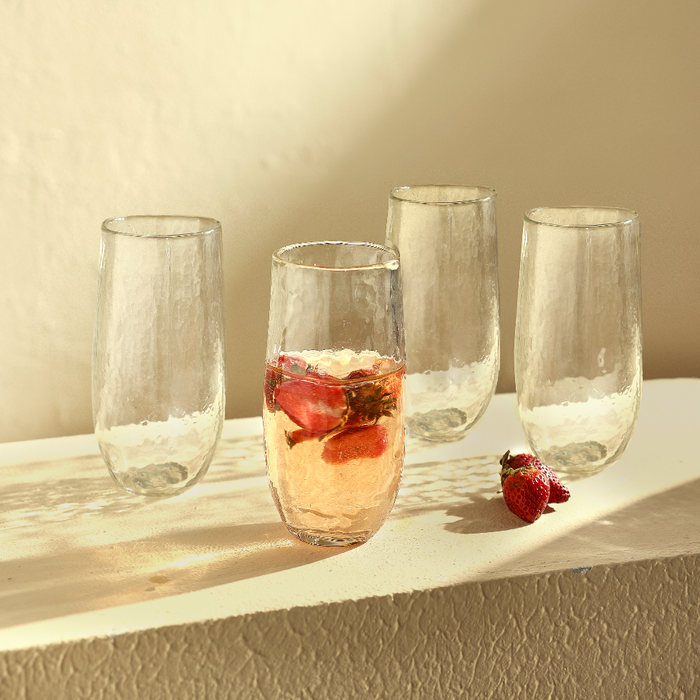 Pebbled Large Glasses - Set of 2