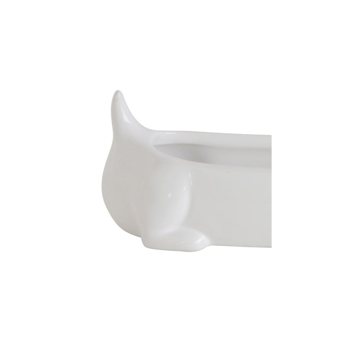 Ceramic Dachshund Cracker Dish