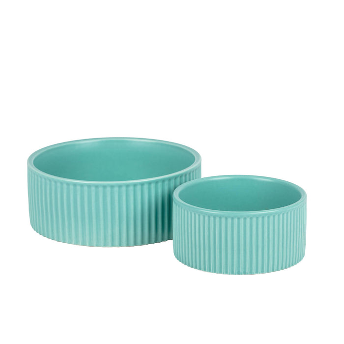 Ribbed Pet Bowl Collection