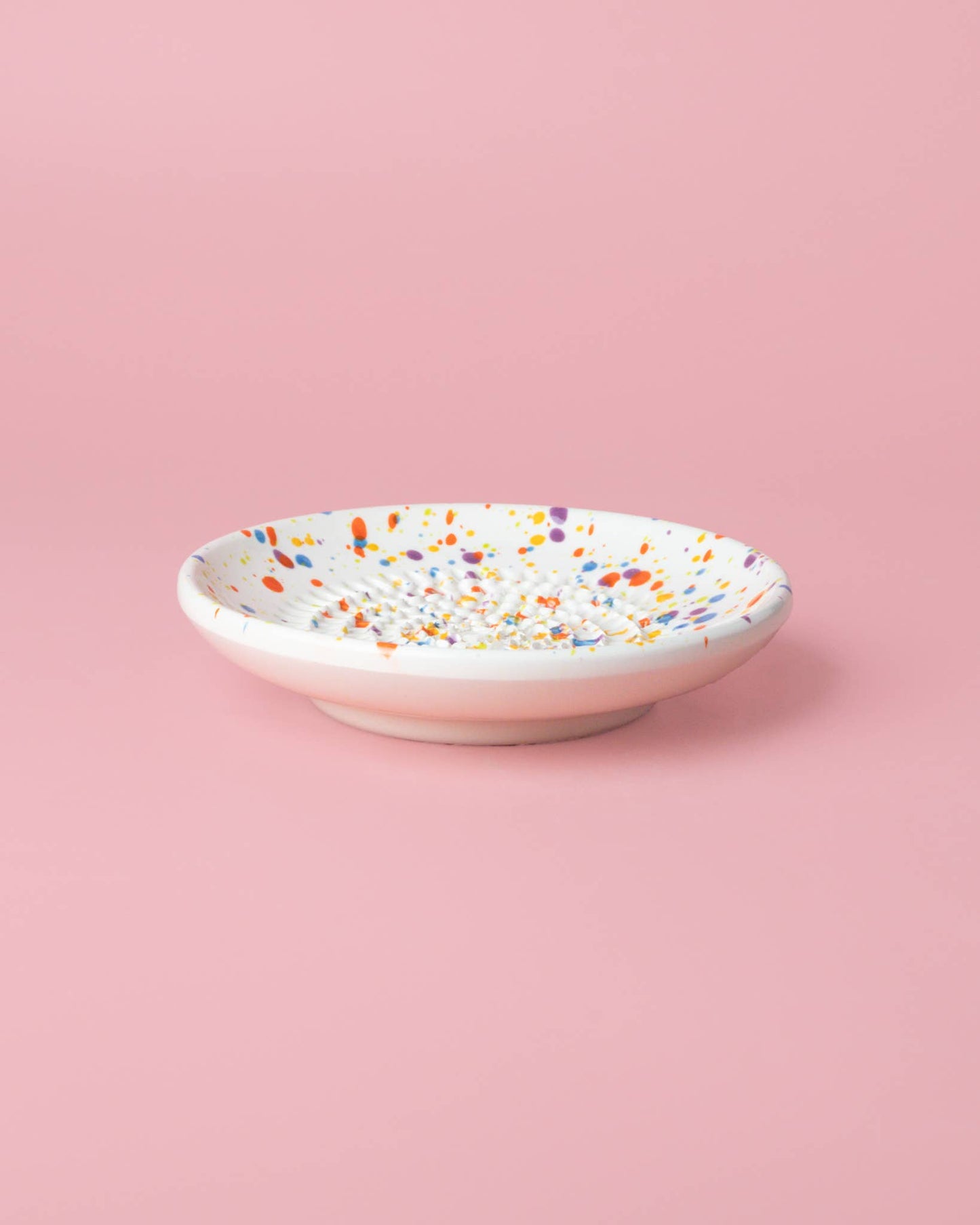 Ceramic Garlic Grater Plate- Carnival
