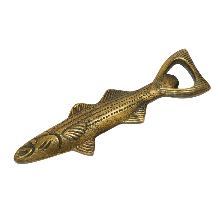 Antique Gold Fish Shaped Bottle Opener