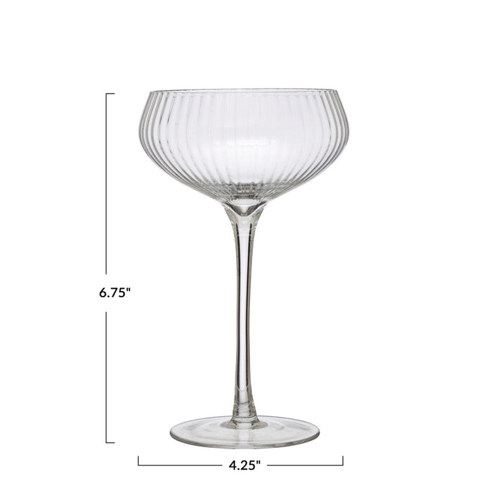 Stemmed Champagne Coupe Glass