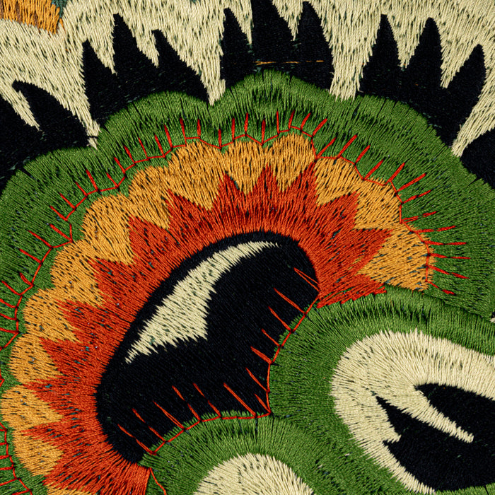 Embroidered Global Accent Pillow