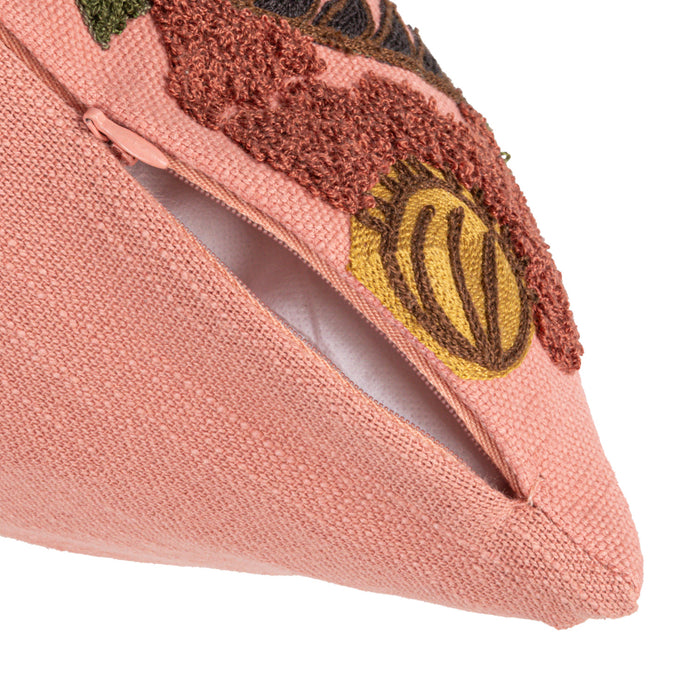Embroidered Tiger Accent Pillow
