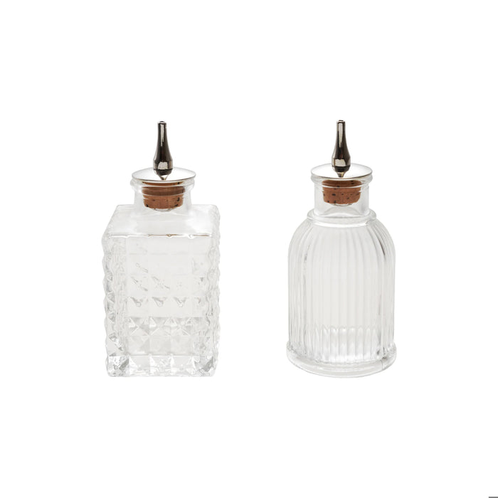 2 oz. Pressed Glass Bitters Bottle
