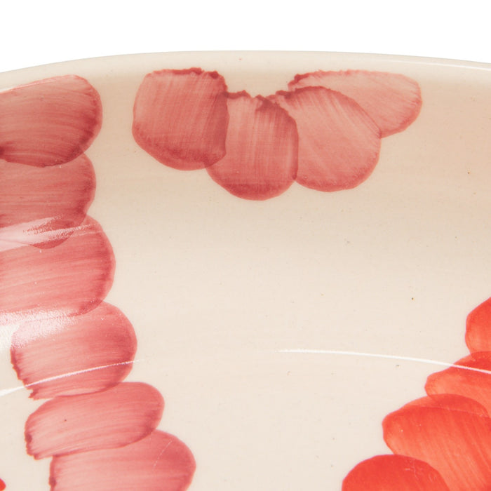 Hand-Painted Stoneware Serving Bowl