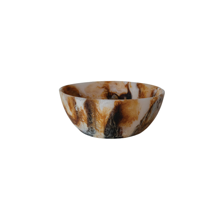 Marbled Resin Decorative Bowl