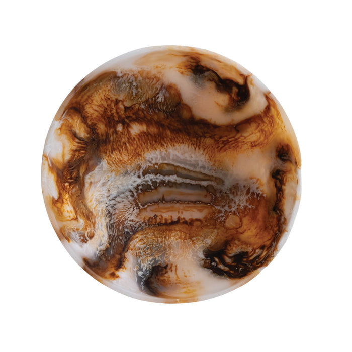 Marbled Resin Decorative Bowl